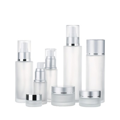 Wholesale 5ml 10ml 15ml 20ml 30ml 50g 80ml 100ml Clear Cosmetic Packaging And Container Empty Glass Jar