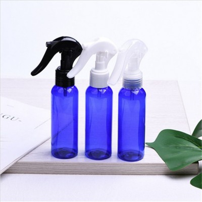 Stock PET Clear Plastic Alcohol Spray Bottle 100ml with White Sprayer