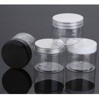 PET thick wall storage tubes & jars food grade transparent tea packing jars clear pet plastic jar 4oz storage cans & jars