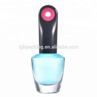 2018 round shape 16ml customized nail polish glass container