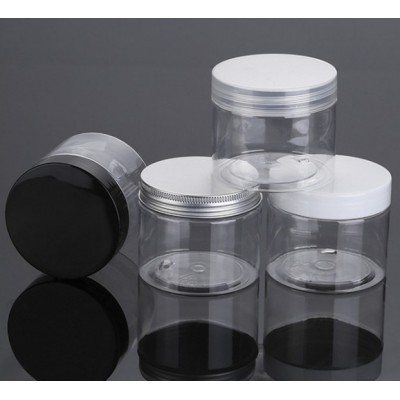 300g Food grade pet thick wall tea packing jars amber pet plastic jar storage bottles & jars 30g 50g 100g 200g 500g