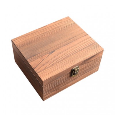 Engraving Logo Slide Lid Gift Packaging Bamboo Wooden Box