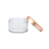 pet private label  clear cosmetic cream jar large 8oz jars hair mask container 200 ml thick wall jars 300ml cosmetic jar